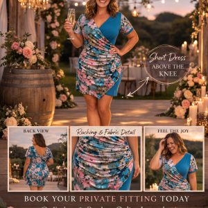 Blue and Pink short dress