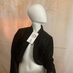 Black Stunning Bolero with long sleeves - Size: 12 (US) Theron's Fashion and Bridal Boutique