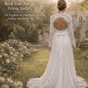 Full lace wedding gown