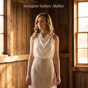 Cowl-Halterneck-Mini Dress