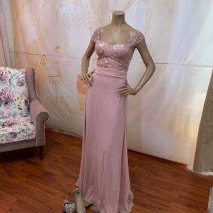 Dusty Pink Fit & Flare Dress. Pretoria East Theron's Boutique