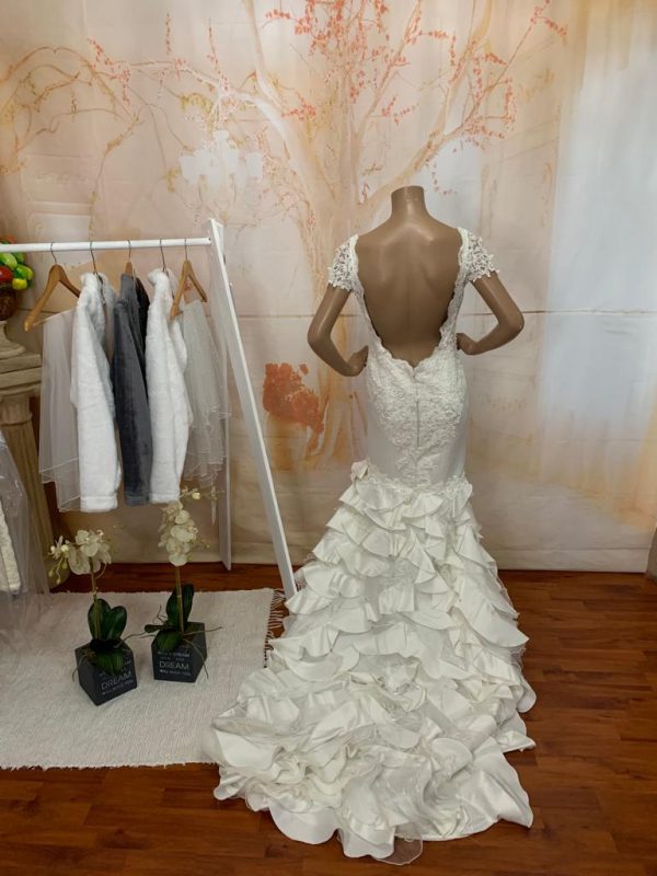 Off White Mermaid Wedding Dress Theron's Fashion and Bridal Boutique