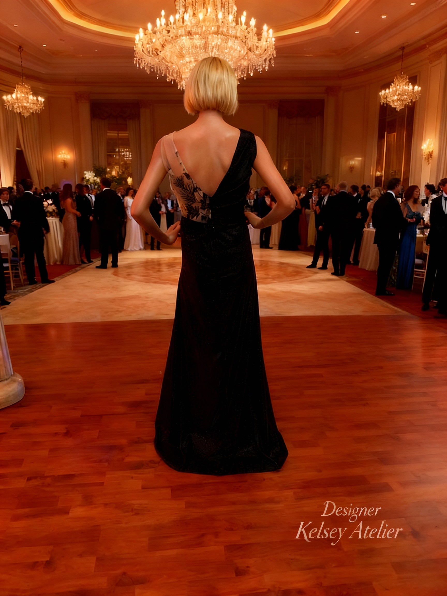 Black Evening Dress for Sale!