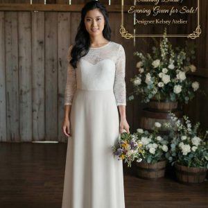 White and Moca Dress