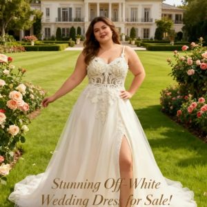 Off white wedding dress