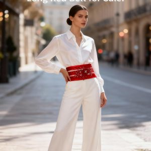 Long red belt for Sale!