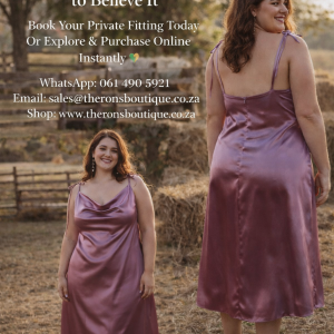 Plum Tea length Dress