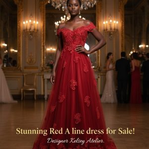 Red A line dress for sale!