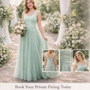 Sage Green Net Dress