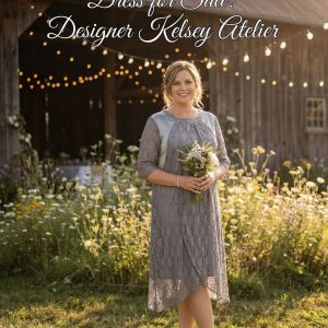 Silver Grey Satin Dress