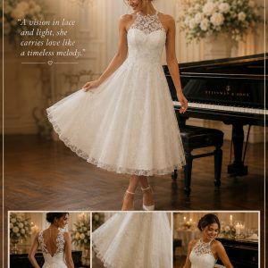 Tea length wedding dress