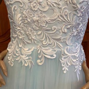 White and Blue Dress