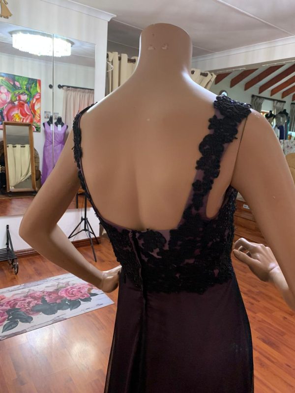 Dusty Lilac dress lace at the back Pretoria East