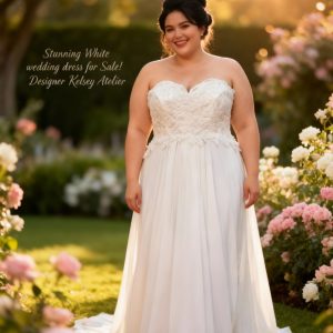 White Wedding Dress for sale