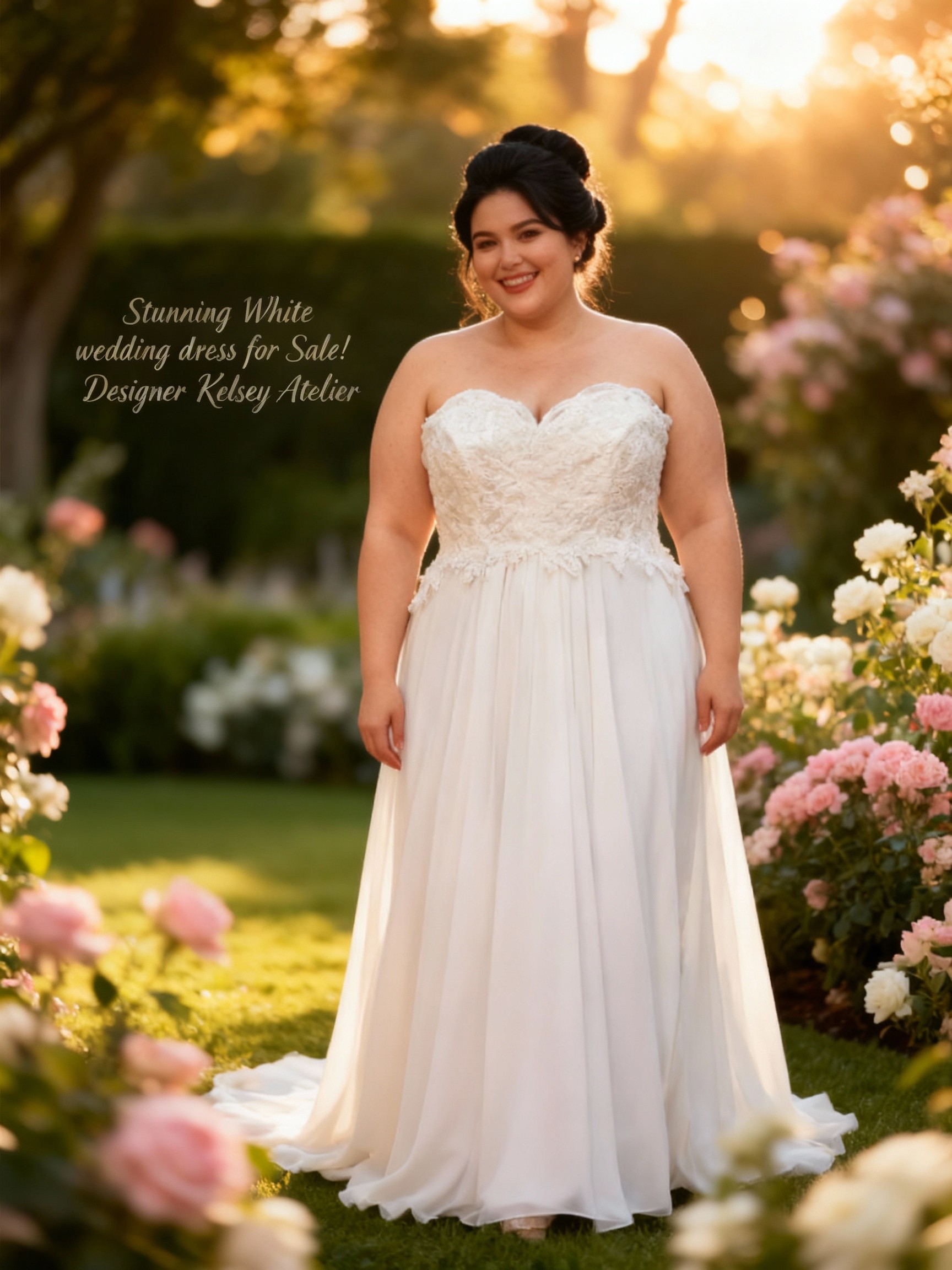 White Wedding Dress for sale