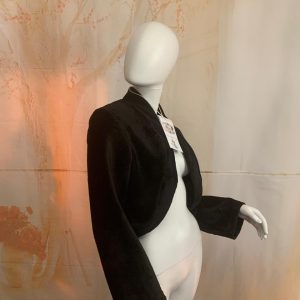 Black Stunning Bolero with long sleeves - Size: 12 (US) Theron's Fashion and Bridal Boutique
