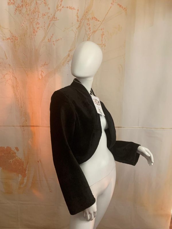 Black Stunning Bolero with long sleeves - Size: 12 (US) Theron's Fashion and Bridal Boutique
