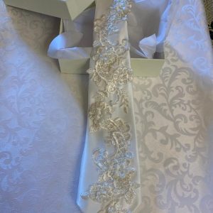 Off White Men's Tie Gorgeous Lace - Theron's Fashion and Bridal Boutique