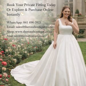 Off White wedding dress with petticoat