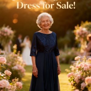 Navy Tea Length Dress