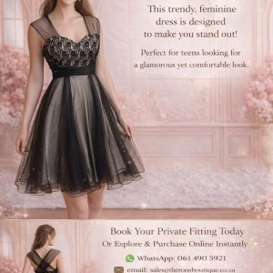 Black Lace Short Dress