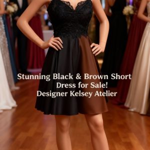 Black and Brown Short Dress